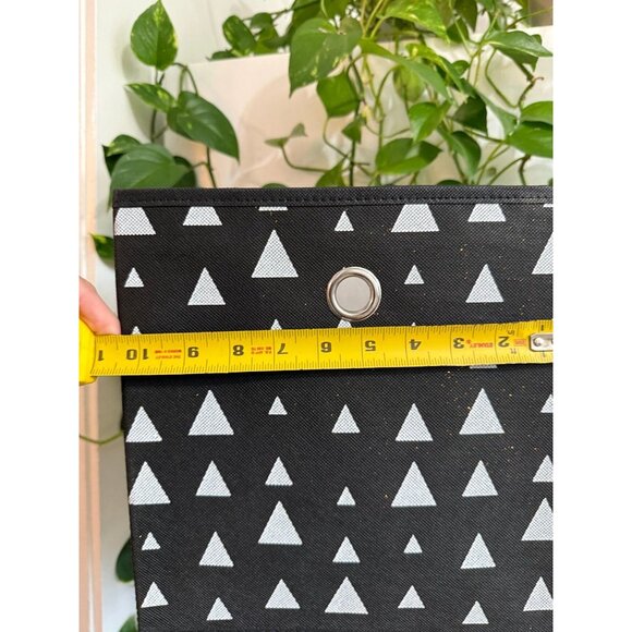 Black & White Triangle Fabric Storage Cube - Picture 5 of 10